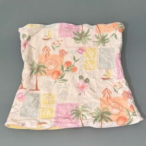 Hollister Reversible Tropical Print Tube Top